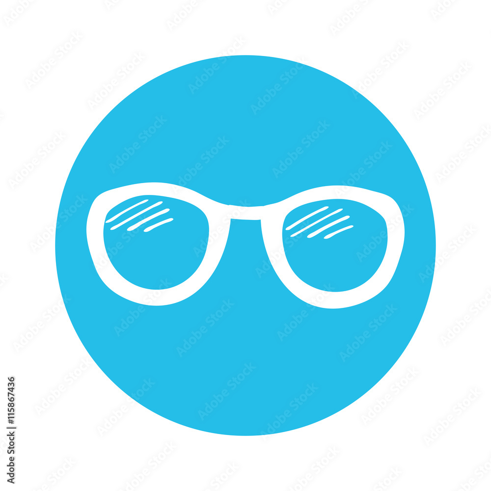 Summer icon. Sunglasses. Vector illustration. Summer icon. Sunglasses. Vector illustration.