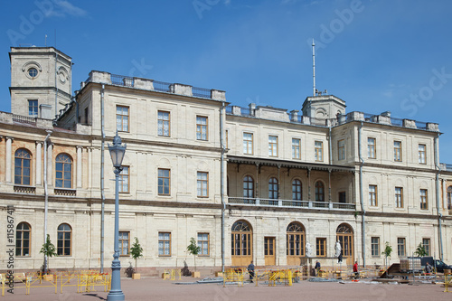 Gatchina. Leningrad region. Palace and park ensemble in Gatchina.