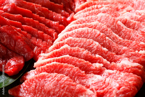 Obraz na płótnie 黒毛和牛 焼肉 w salonie