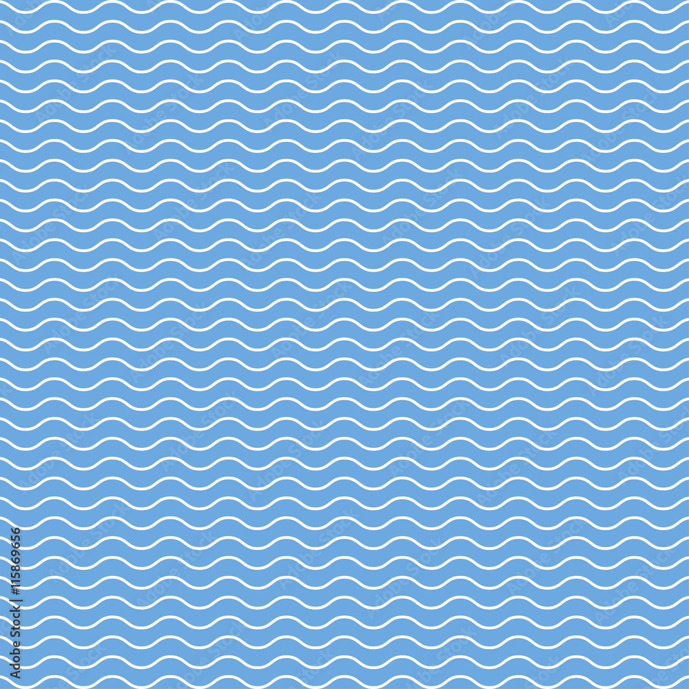 Pattern with waves blue and white summer background Pattern with waves blue and white summer background