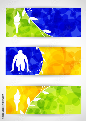 Banner, Sport, Fiaccola Olimpica