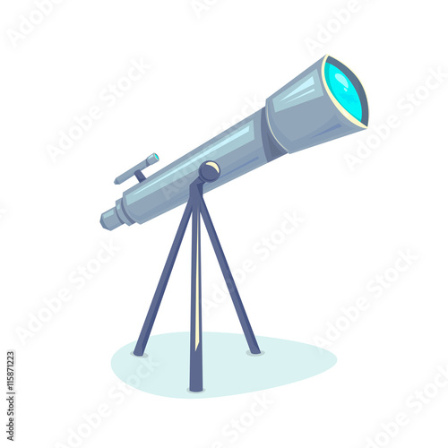 Telescope, vector illustration