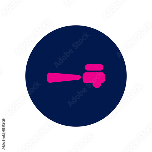 Vector icon on the white backgrounds in circles cezve
