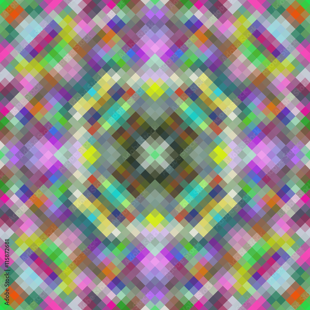 Kaleidoscopic low poly rhomb style vector mosaic background Kaleidoscopic low poly rhomb style vector mosaic background