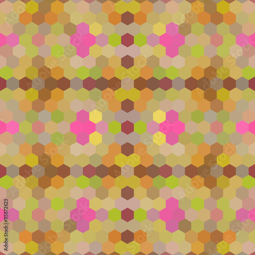 Wallpaper Mural Kaleidoscopic low poly hexagon style vector mosaic background Torontodigital.ca