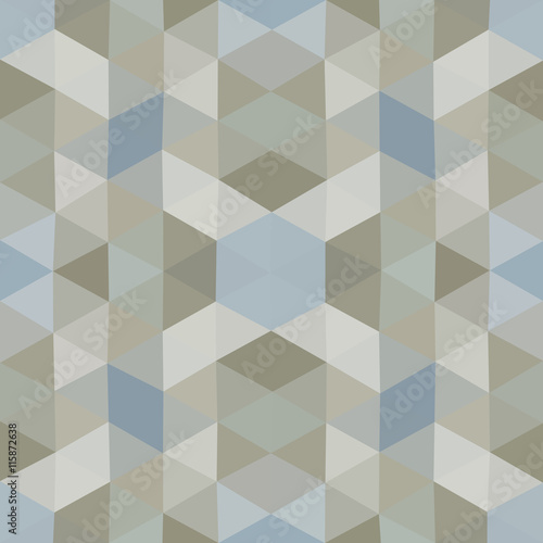 Kaleidoscopic low poly triangle style vector mosaic background