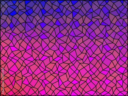 Gradient low poly triangle style vector mosaic background