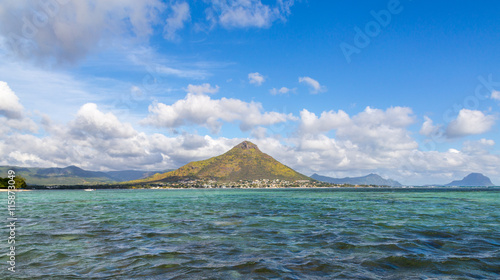 Tourelle du Tamarin Mauritius vom Meer gesehen photo