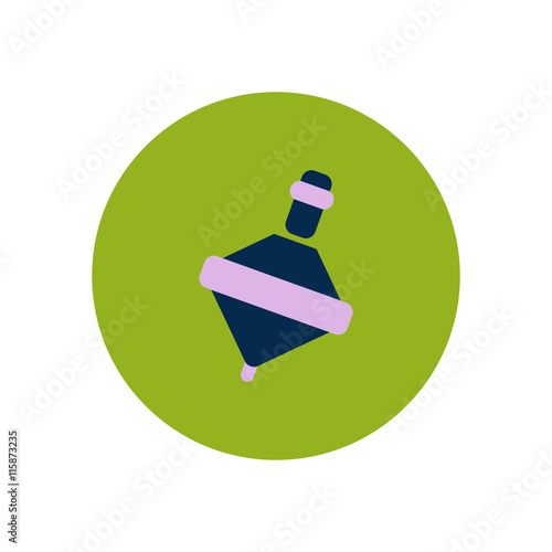 stylish icon in color circle toy whirligig