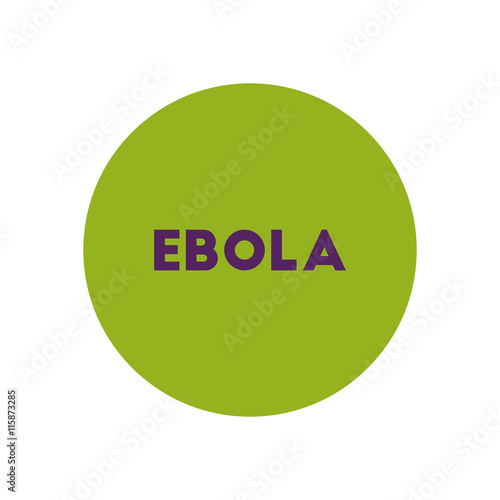 stylish icon in color circle ebola alert  