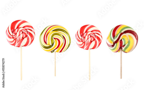 Sweet candies isolated on a white, collage © 5second