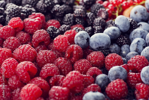 Fototapeta Naklejka Na Ścianę i Meble -  Fresh berries assortment