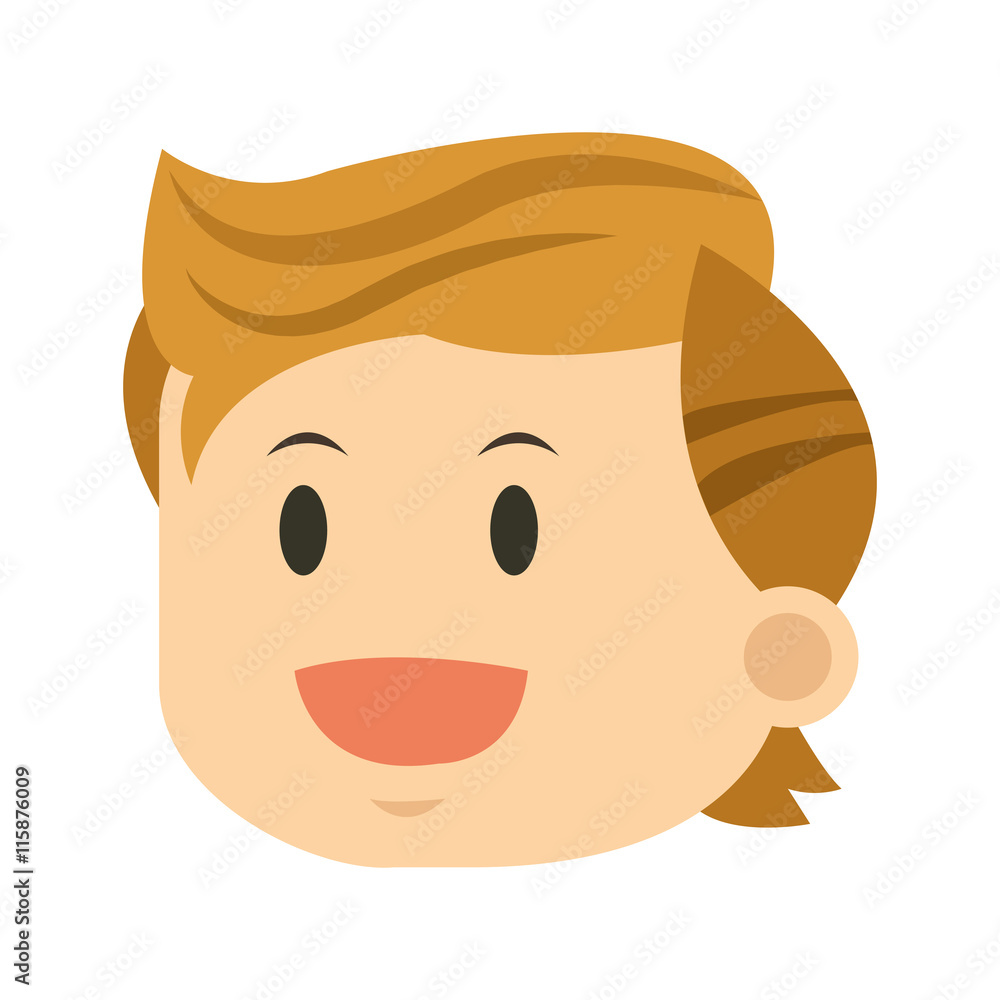 flat design man face icon vector illustration flat design man face icon vector illustration