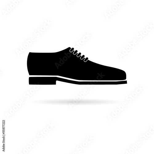Mens dress shoe vector isolated