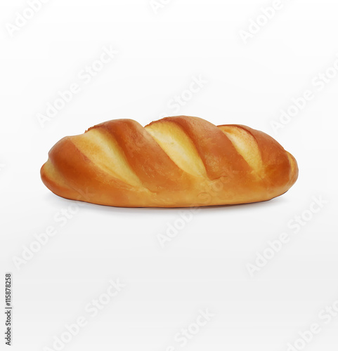vector bread (loaf) isolated on white background