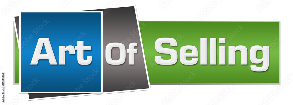 Art Of Selling Green Blue Horizontal Art Of Selling Green Blue Horizontal