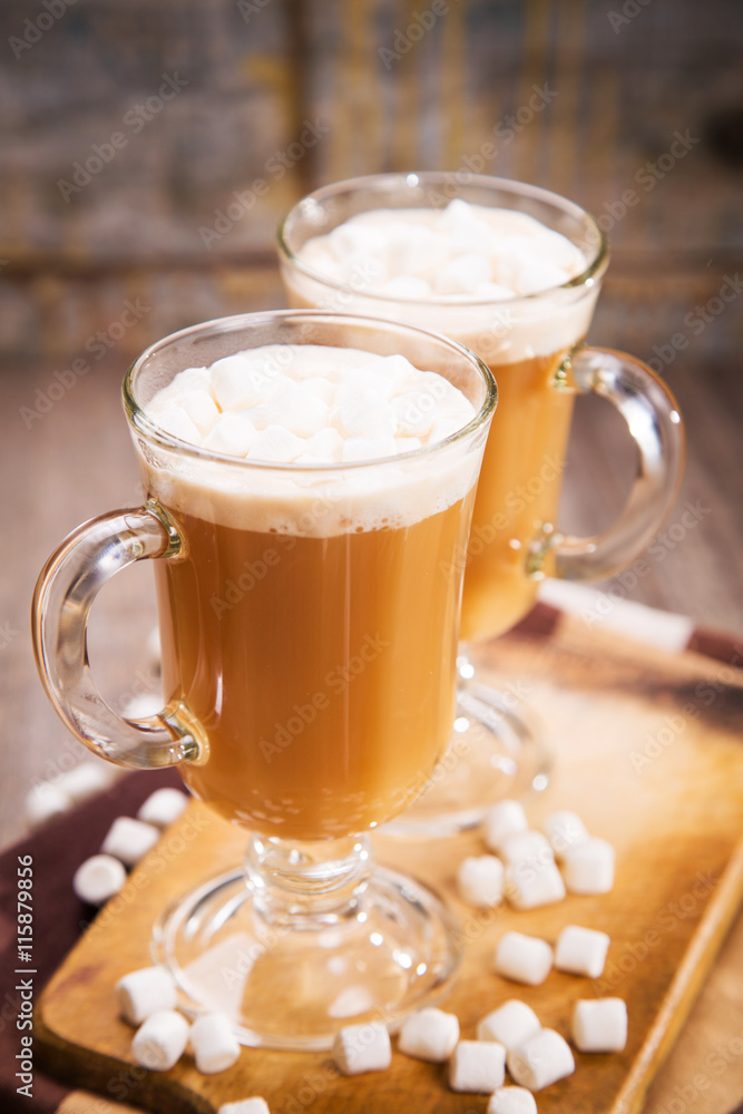 coffee with marshmallow