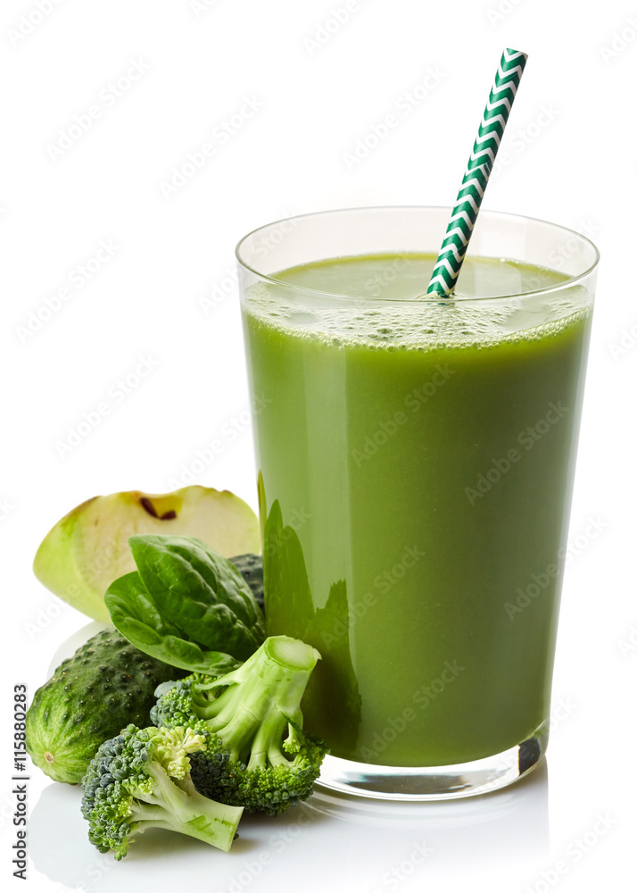 Fresh green vegetable juice Fresh green vegetable juice