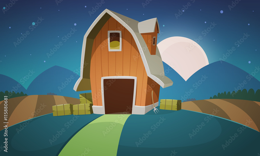 Night Farm Landscape
Night Farm Landscape