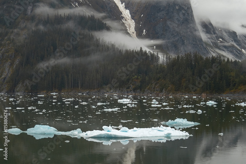 Landscape at Tracy Arm Fjords in Alaska United States photo