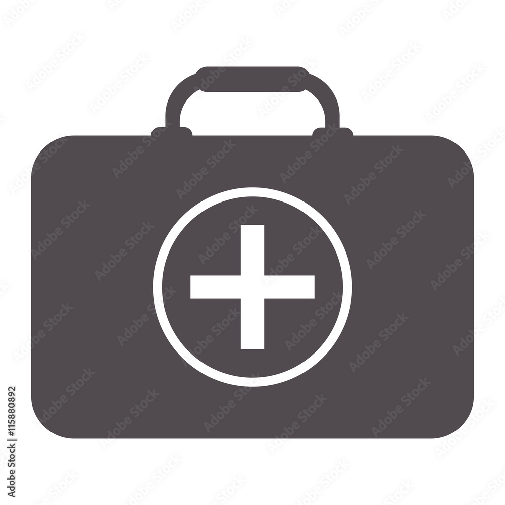 simple flat design first aid kit icon vector illustration simple flat design first aid kit icon vector illustration