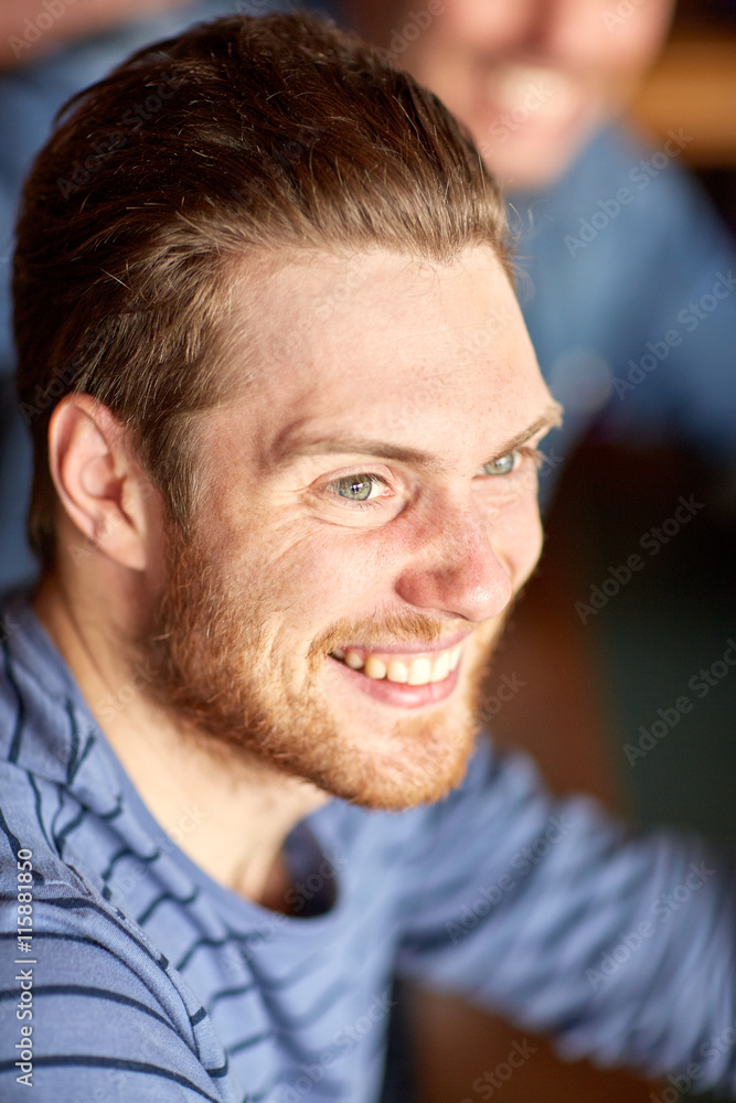 Fototapeta premium happy smiling young man face
