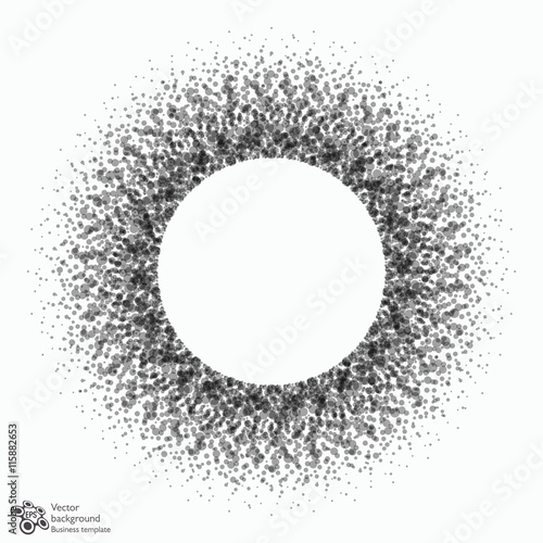 Vector Background #Polka Dot Circle Pattern_Gray