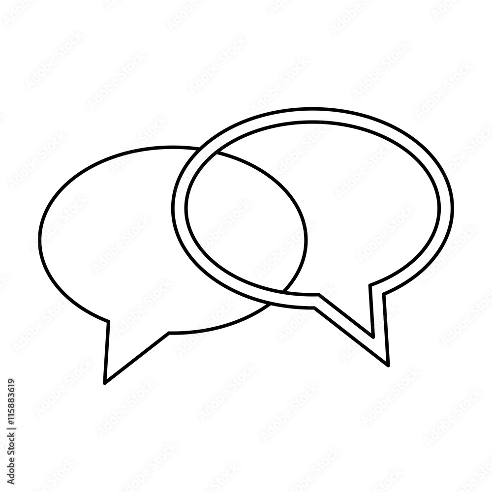 flat design conversation bubbles icon vector illustration flat design conversation bubbles icon vector illustration