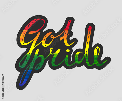 Got pride handwriting ink label