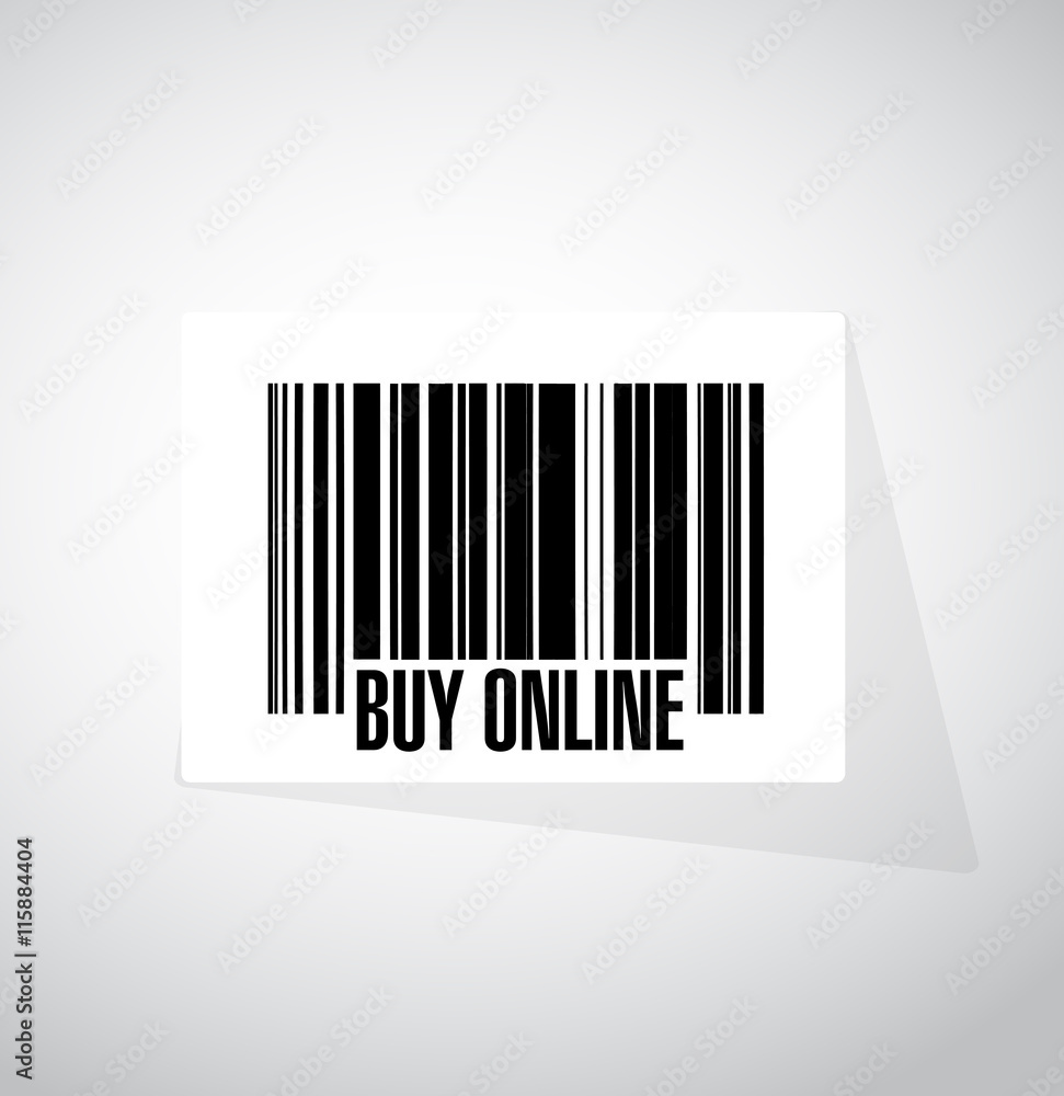 buy online barcode sign illustration design buy online barcode sign illustration design