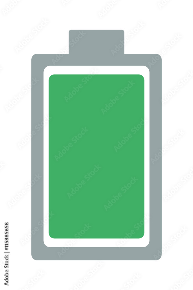 flat design full battery symbol icon vector illustration flat design full battery symbol icon vector illustration
