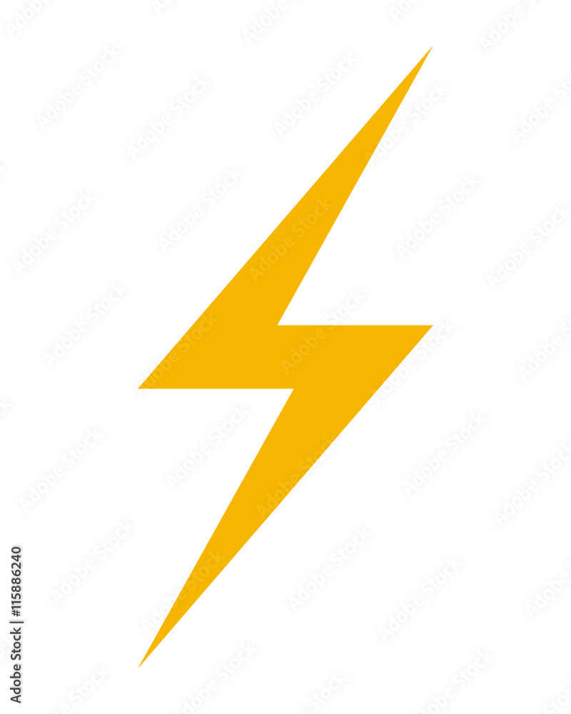 flat design lightning ray icon vector illustration flat design lightning ray icon vector illustration