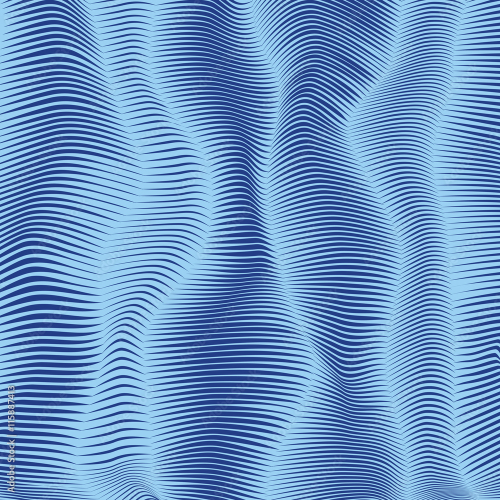 Abstract colorful 3d effect wavy stripes background. Abstract colorful 3d effect wavy stripes background.