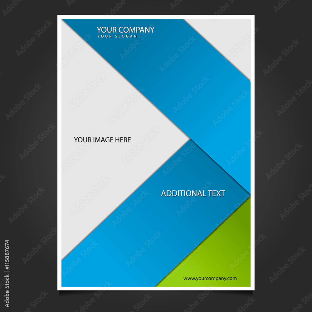 Fototapeta premium Business Brochure and Flyer Design Template Vector