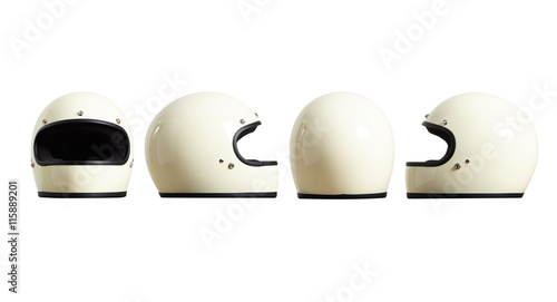 Wallpaper Mural Set of sides of motorbike helmet fomr all sides isolated on white easy to cut out and redesign Torontodigital.ca