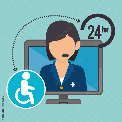 nurse woman and lab tube isolated icon design, vector illustration  graphic  © Gstudio