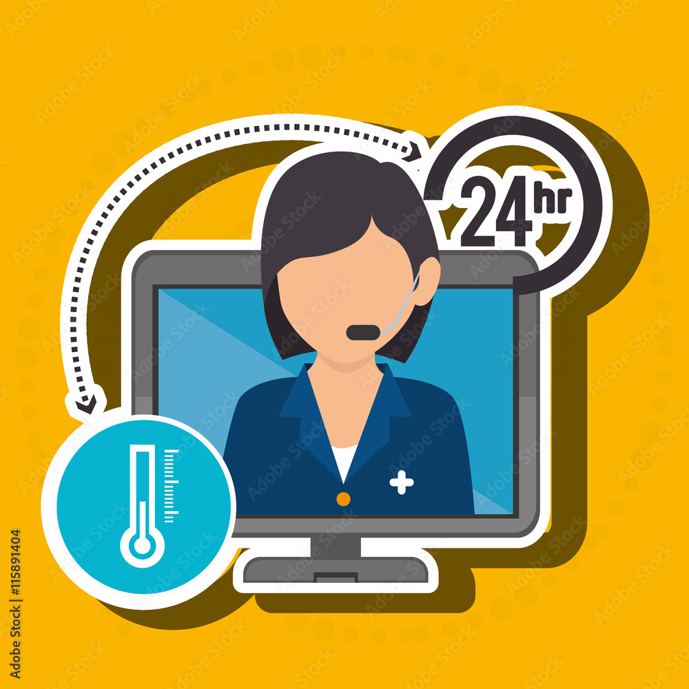 nurse 24-hour health isolated icon design, vector illustration graphic nurse 24-hour health isolated icon design, vector illustration graphic