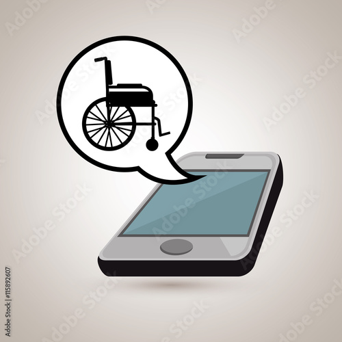 smartphone service medical icon isolated, vector illustration