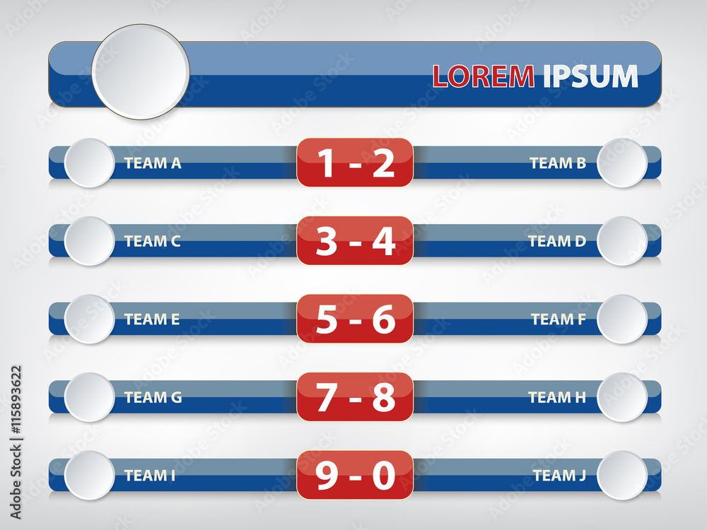 Football menu button for score information. Football menu button for score information.