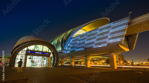 Photography Dubai Metro as world's longest fully automated metro network (75