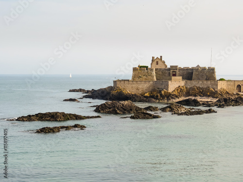 The coast Saint Malo and Fort National