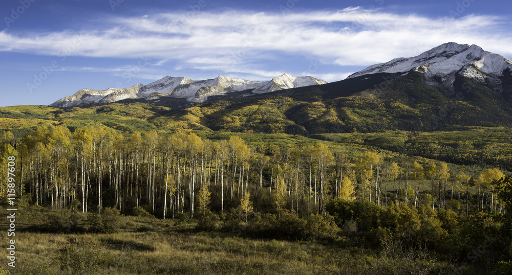 East Beckwith and West Beckwtih Mountain are located just west of Kebler Pass and the town of Crested Butte. 