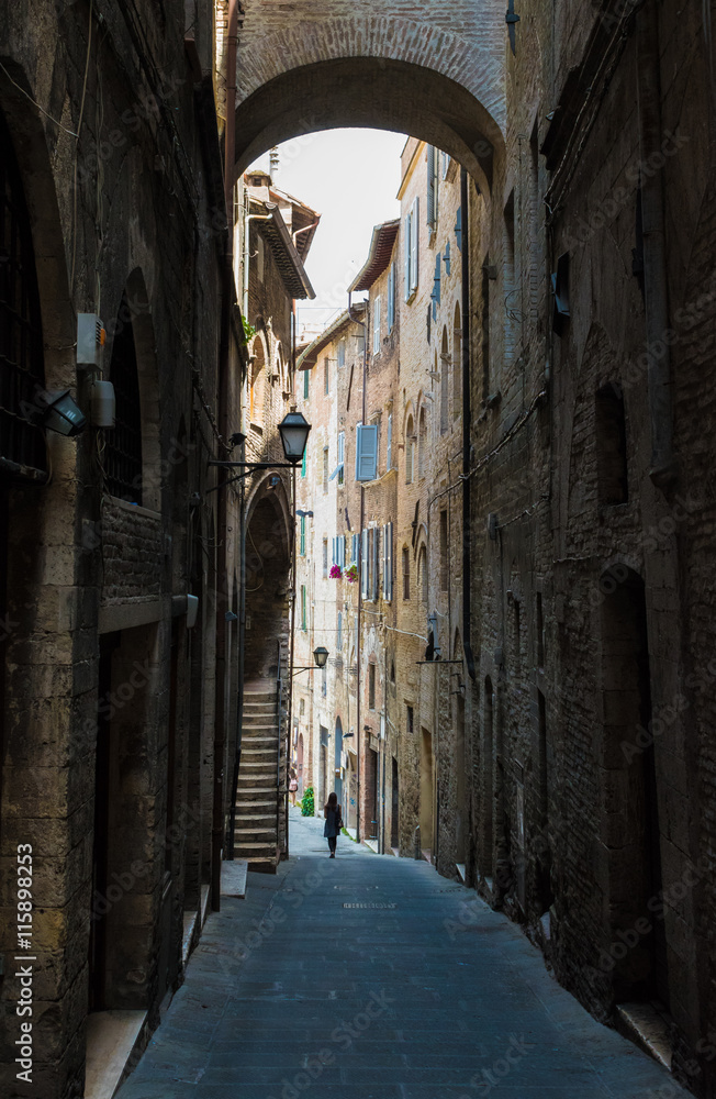 Perugia, an awesome medieval city, capital of Umbria region, central Italy