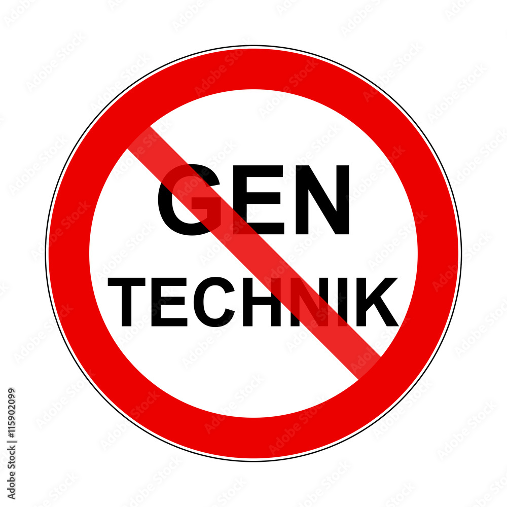 Schild Gentechnik Schild Gentechnik