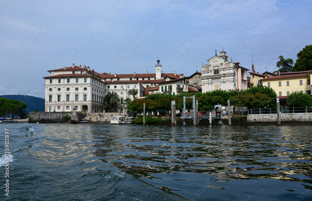 Obraz premium Isola Bella's palace view, Lago Maggiore