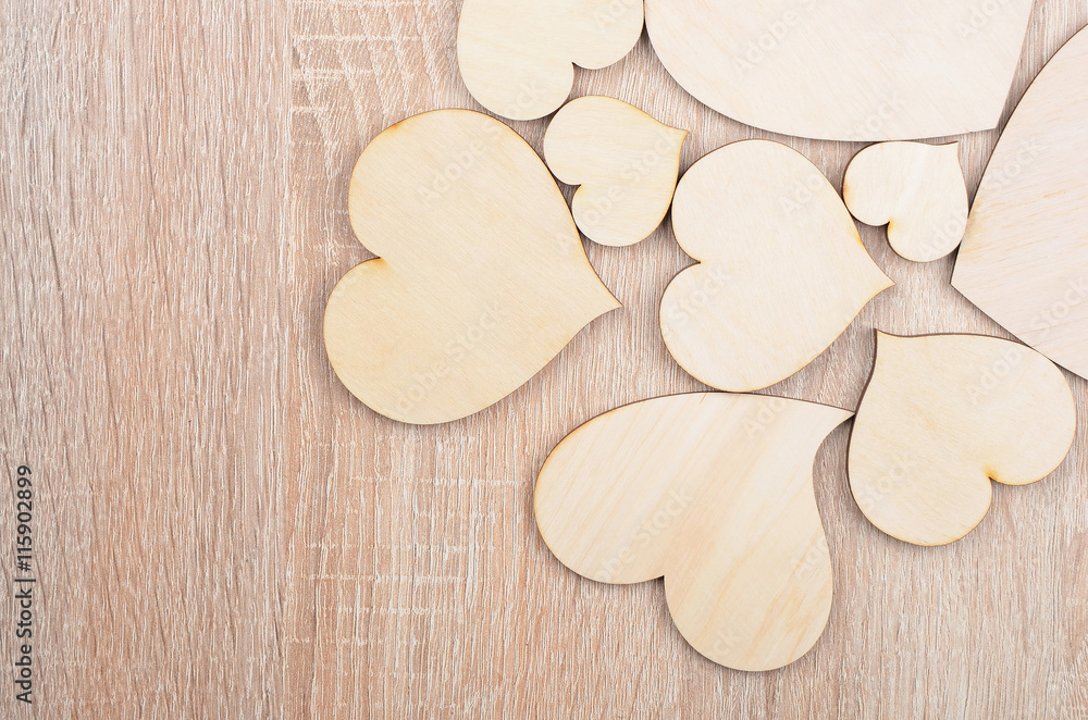 Obraz premium Heart on wooden background