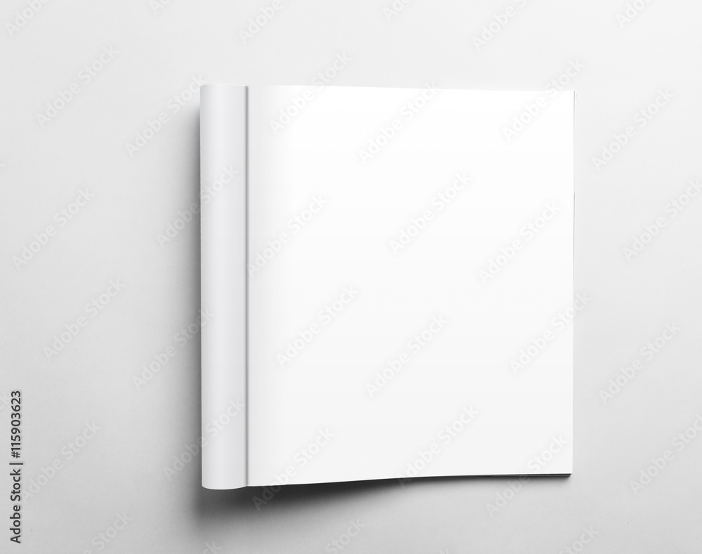 Blank open magazine isolated on white background Blank open magazine isolated on white background