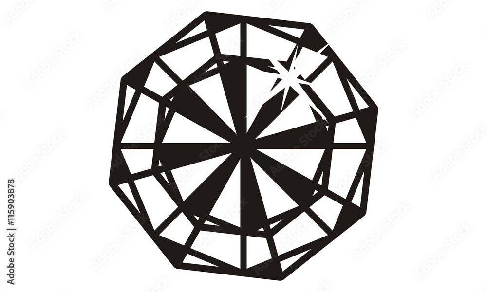 Fototapeta Diamond Logo