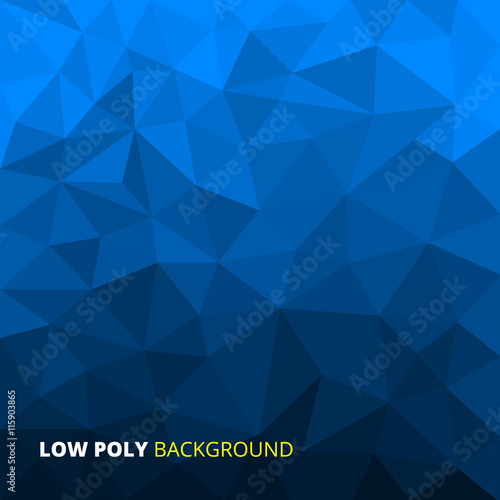 Light Blue abstract geometric rumpled triangular low poly style vector illustration graphic background