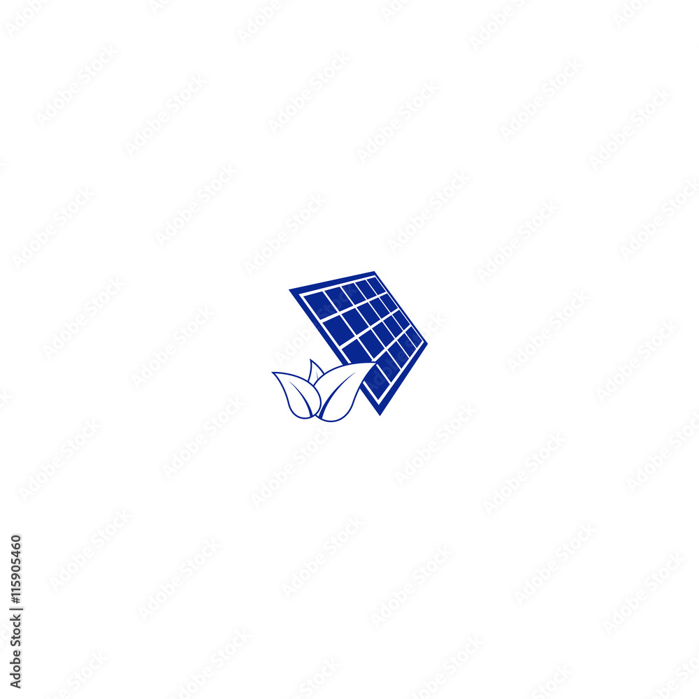 Solar energy eco concept icon Solar energy eco concept icon